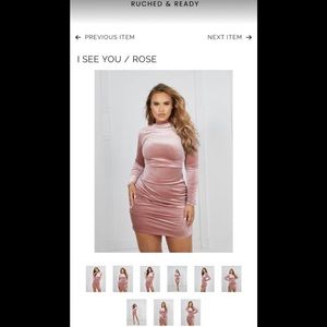 Ruched & Ready- Rose Dress